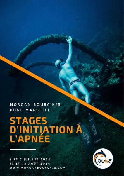 Stage d'initiation à l'apnée Marseille 2024 Morgan Bourc'his